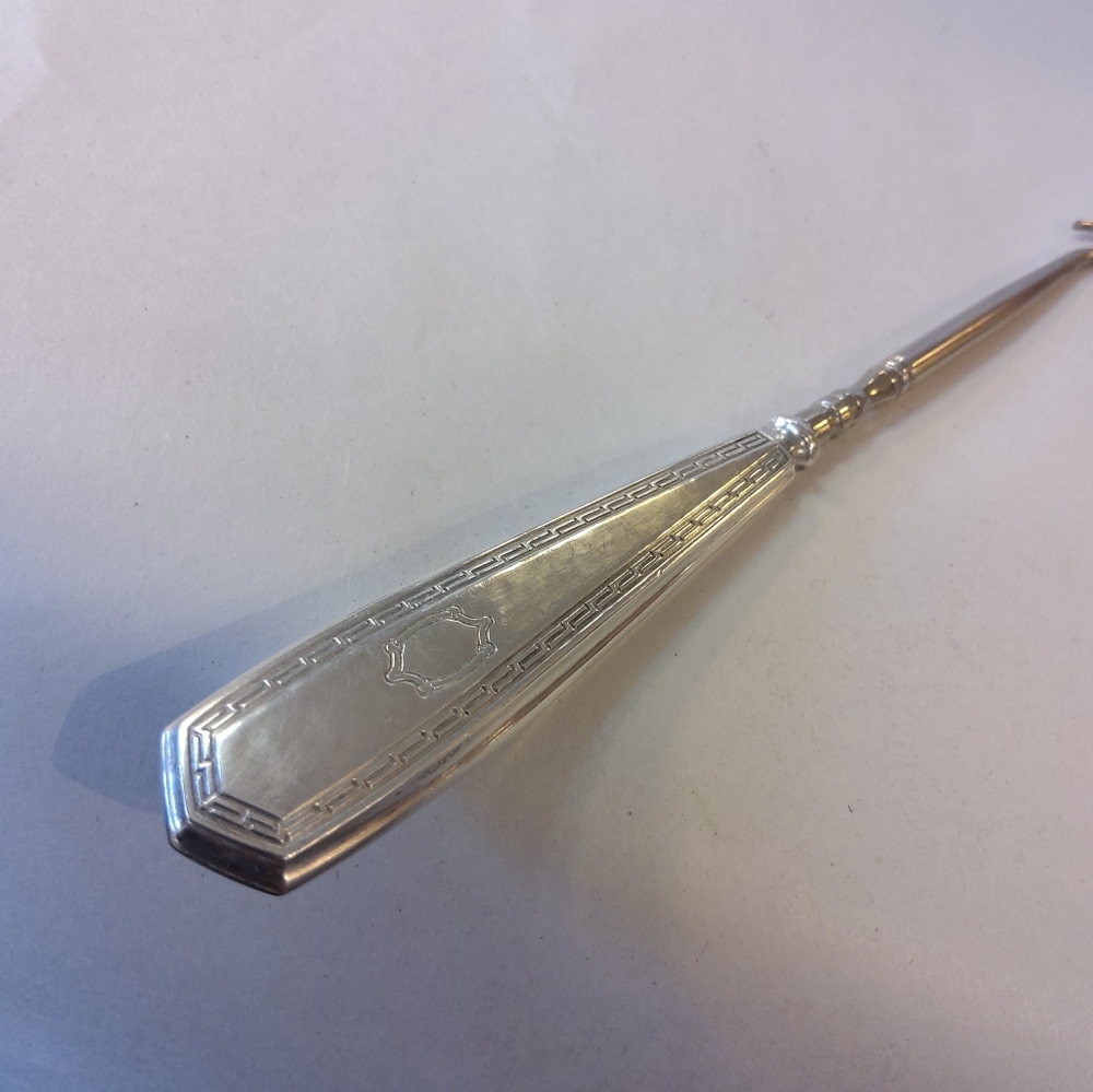 Antique Victorian Sterling Button Hook Steampunk … - image 8